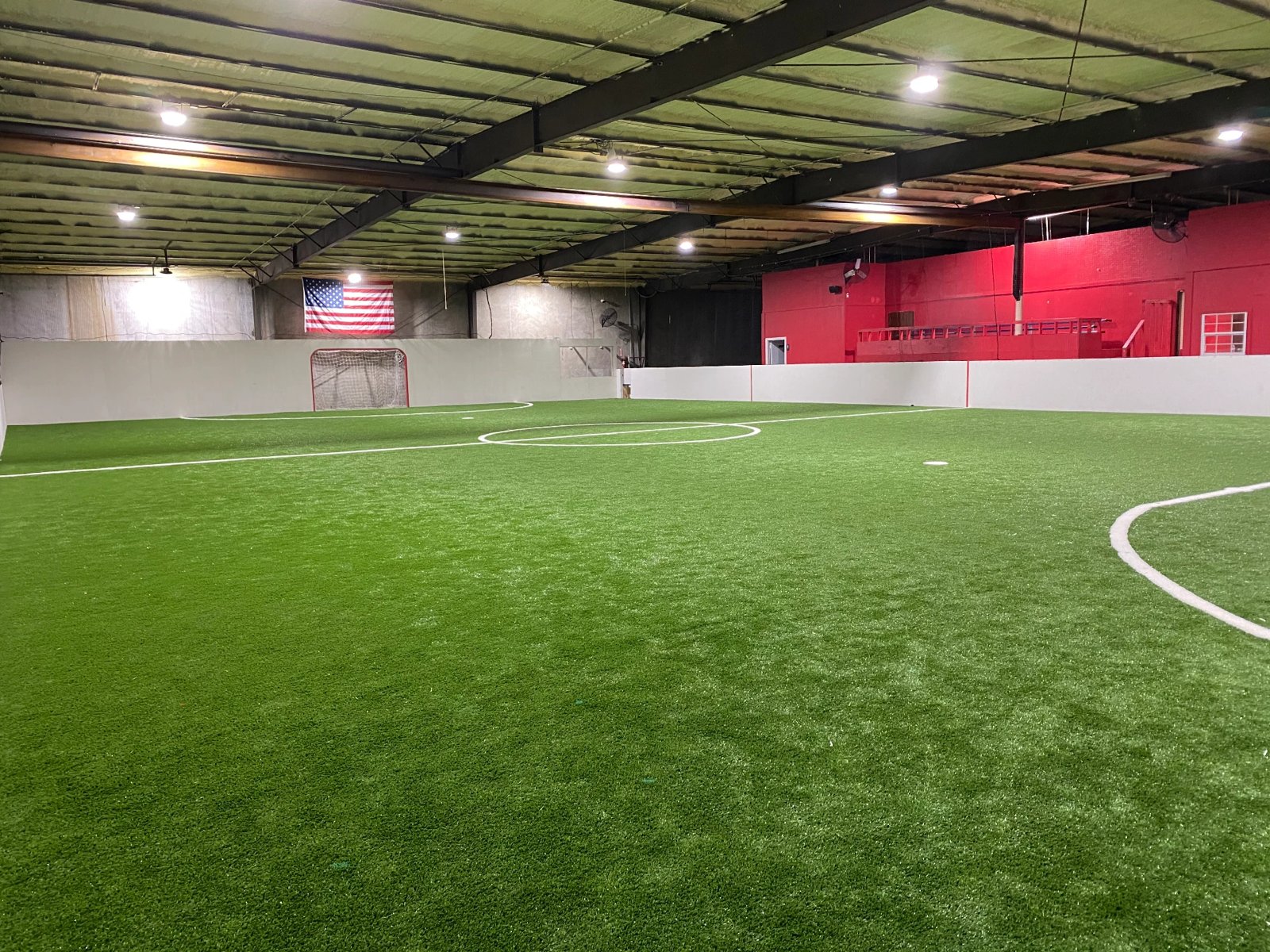 Indoor turf field